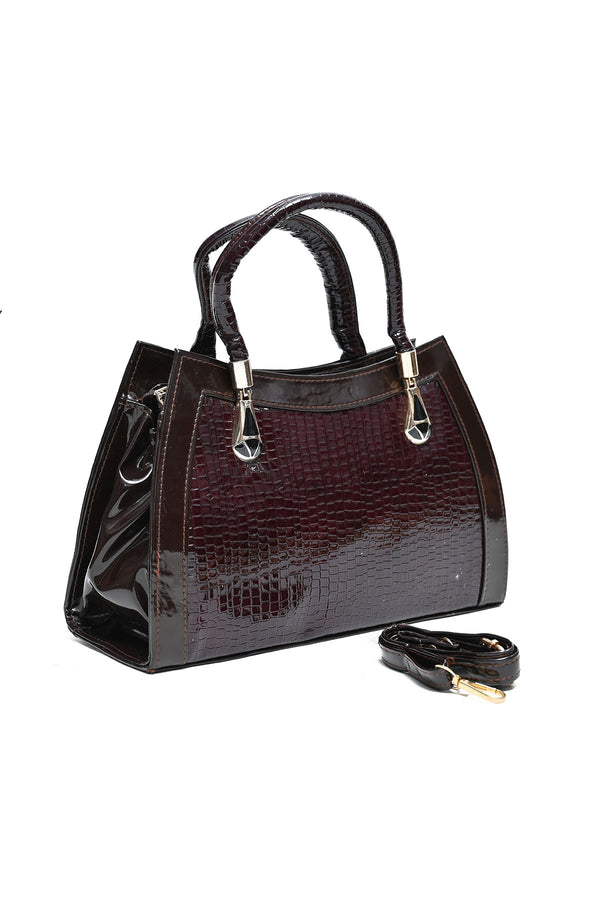 B8171-CHOCLATE BROWN HAND BAG