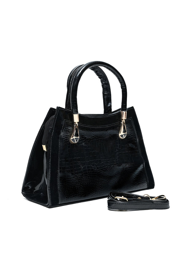 B8165-BLACK HAND BAG