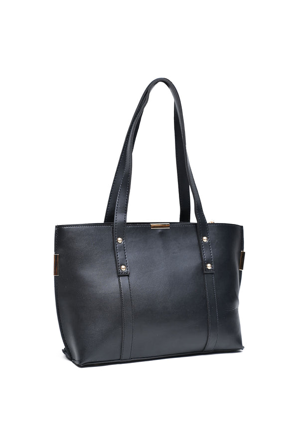 B8164-BLACK TOTE BAG