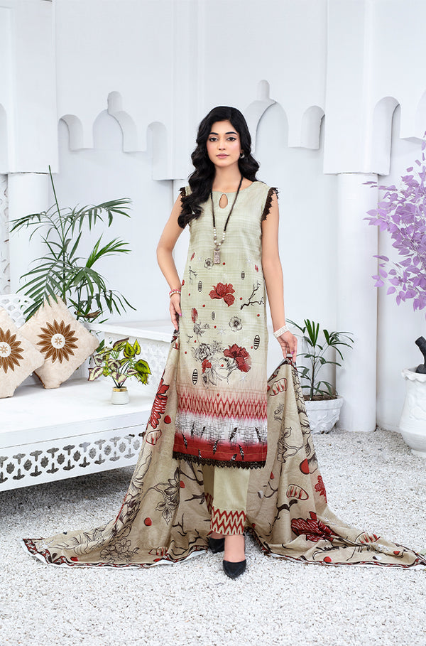 Roha 3-Piece Lawn Print Unstitched RO-441