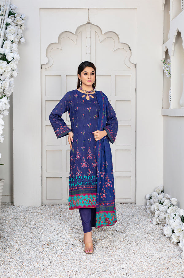 PRINT LAWN UNSTITCHED RO-428