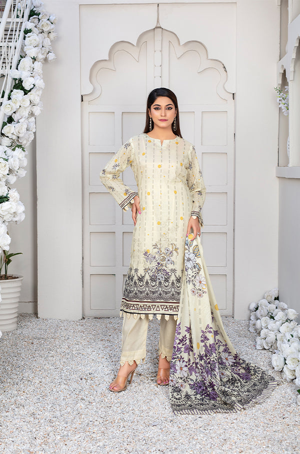 PRINT LAWN UNSTITCHED RO-427