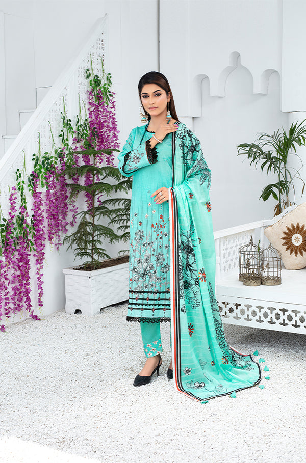 PRINT LAWN UNSTITCHED RO-435