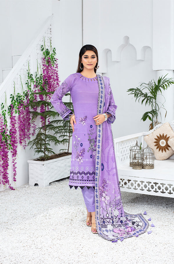 PRINT LAWN UNSTITCHED RO-433