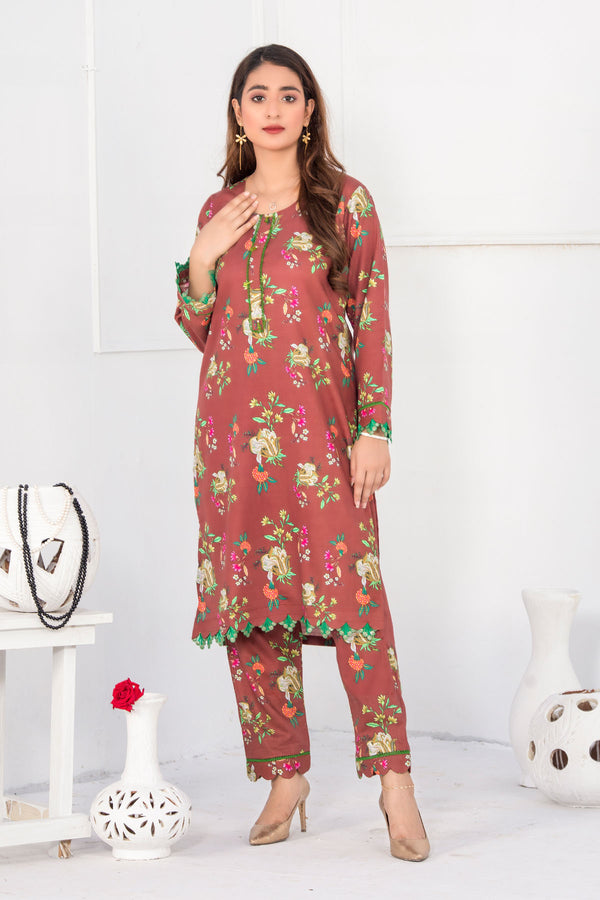 Mehru 2-Piece Khaddar Print Unstitched MHR-518