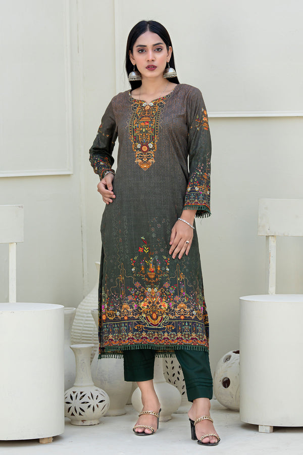 Print Linen Unstitched 2PC AND-1016