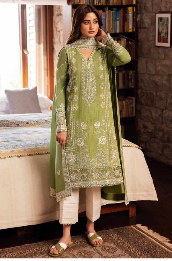 Zaha 3-Piece Lawn Embroidered Unstitched WSU1048