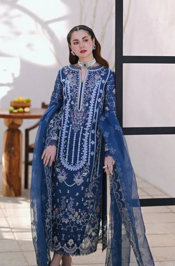 Qalamkar 3-Piece Lawn Embroidered Unstitched WSU1065