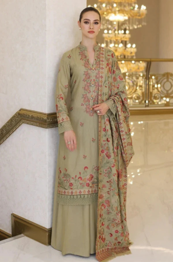 Bareeze 3-Piece Dhanak Embroidered Unstitched WSUW2104