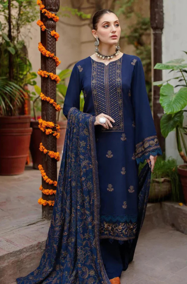 Bareeze 3-Piece Dhanak Embroidered Unstitched WSUW2105