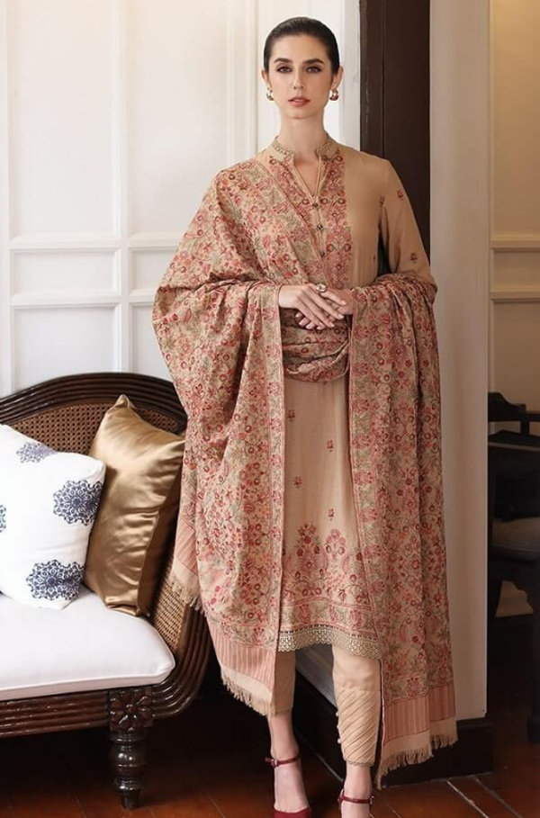 Bareeze 3-Piece Dhanak Embroidered Unstitched WSUW2109