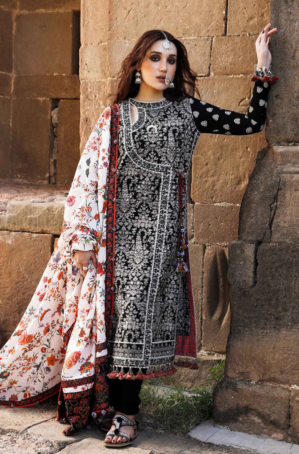 Hussain Rehar 3-Piece Dhanak Embroidered Unstitched WSUW2110