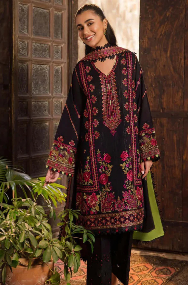 Zaha 3-Piece Dhanak Embroidered Unstitched WSUW2111
