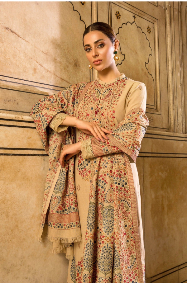 Bareeze 3-Piece Dhanak Embroidered Unstitched WSUW2112