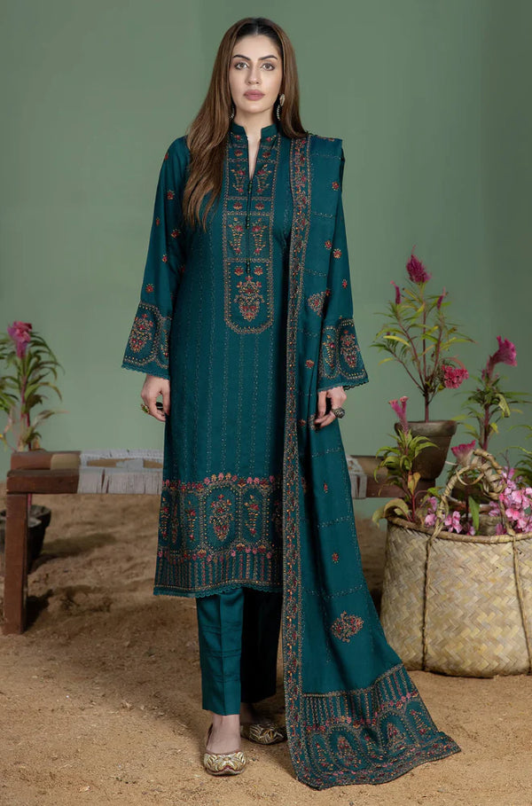 Mohagni  3-Piece Dhanak Embroidered Unstitched WSUW2133