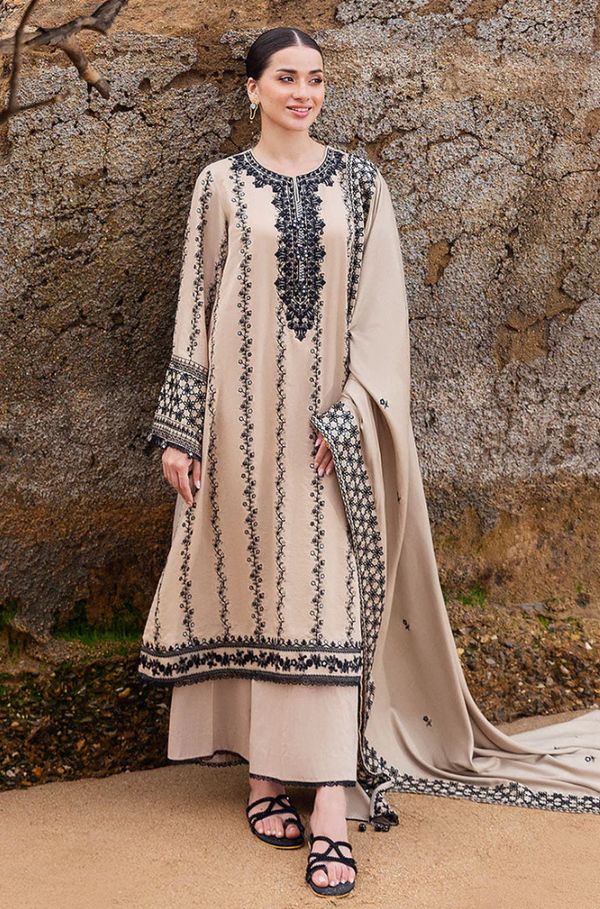 Cross Stitch 3-Piece Dhanak Embroidered Unstitched WSUW2137