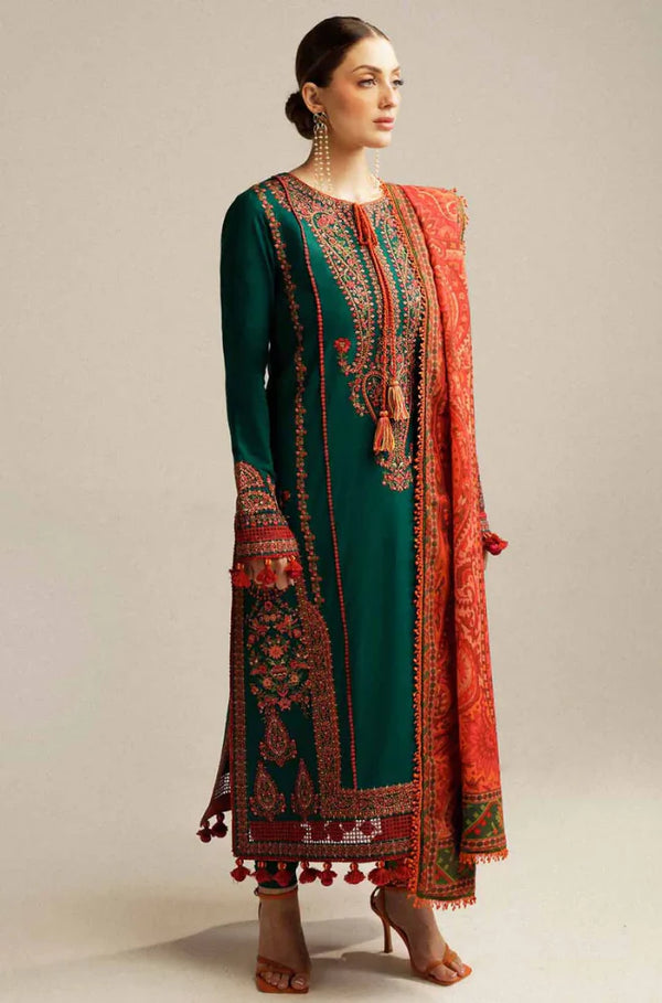 Hussain Rehar 3-Piece Dhanak Embroidered Unstitched WSUW2144