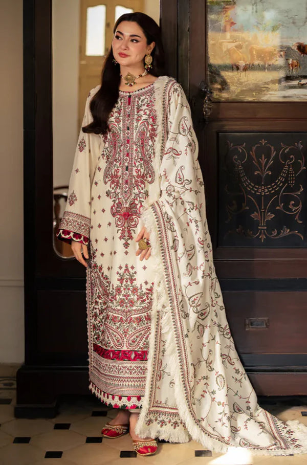 Asim Jofa 3-Piece Dhanak Embroidered Unstitched WSUW2145
