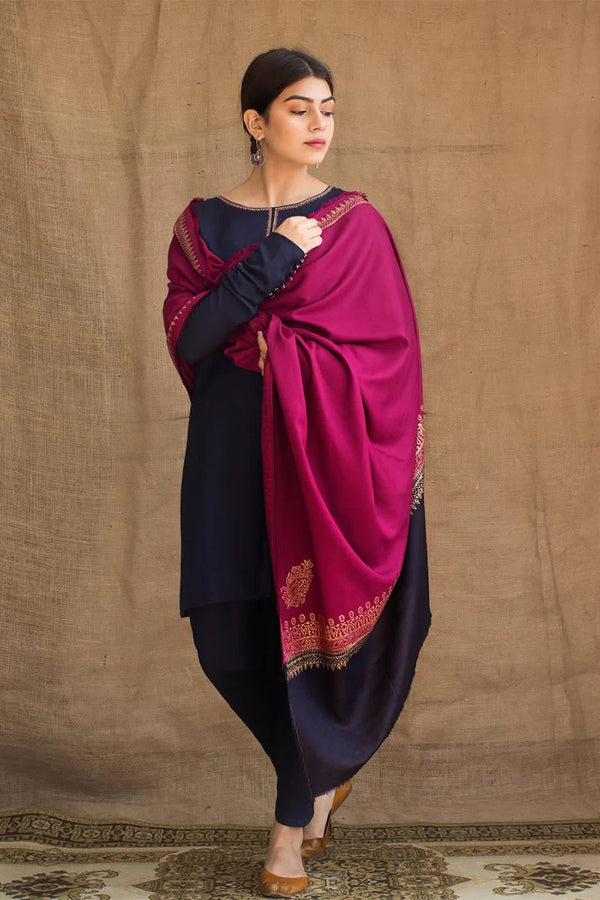 Asling 3-Piece Dhanak Embroidered Unstitched WSUW2147