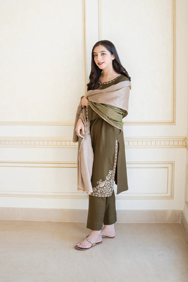 Asling 3-Piece Dhanak Embroidered Unstitched WSUW2149