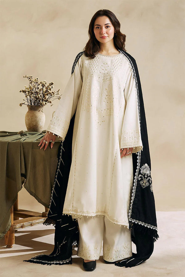 Zara Shahjahan 3-Piece Dhanak Embroidered Unstitched WSUW2156