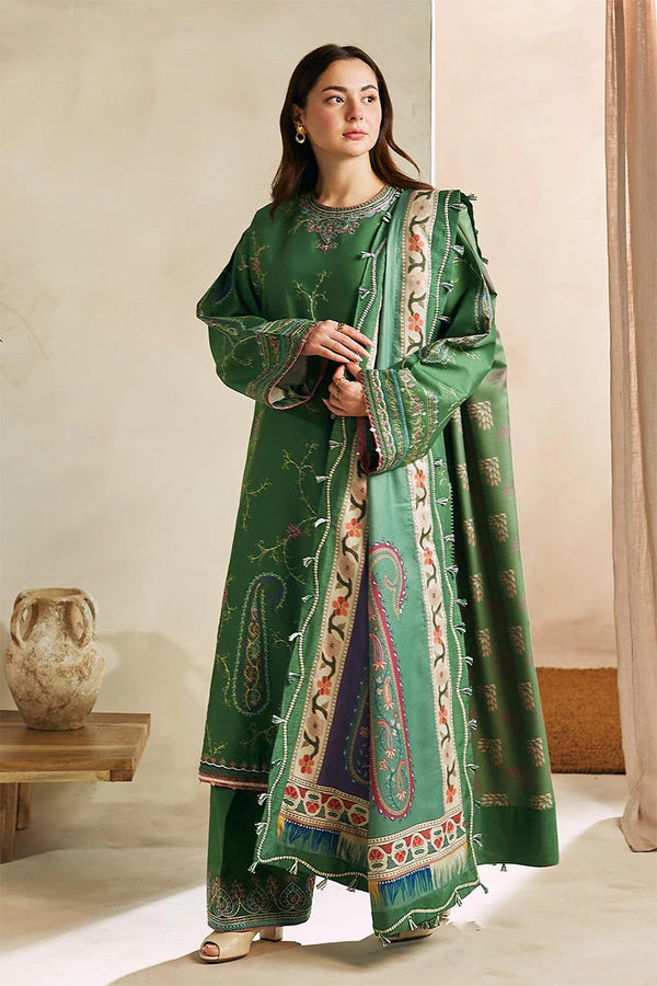 Zara Shahjahan 3-Piece Dhanak Embroidered Unstitched WSUW2157