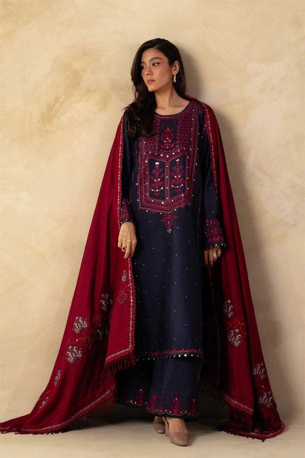 Zara Shahjahan 3-Piece Dhanak Embroidered Unstitched WSUW2161