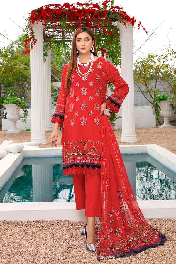 WSS-ACL-311-DIGITAL PRINT EMBROIDERED LAWN UNSTITCHED